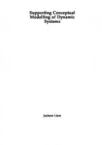 Supporting Conceptual Modelling of Dynamic Systems - WordPress.com