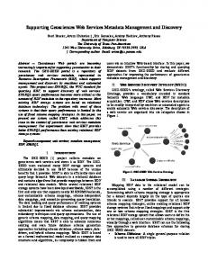 Supporting Geosciences Web Services Metadata ... - Semantic Scholar