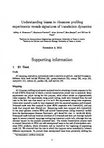 Supporting information - PLOS