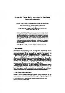 Supporting Virtual Reality in an Adaptive Web ... - Semantic Scholar