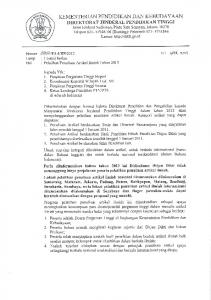 Surat Edaran Pelatihan Penulisan Artikel tahun 2013 - LPPM Undip