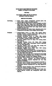 surat keputusan menteri pertanian - Peraturan Perundang ...