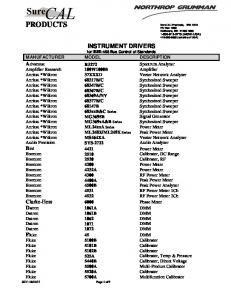 SureCAL Drivers - July 2014