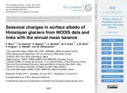 Surface albedo of Himalayan glaciers and links with ... - The Cryosphere