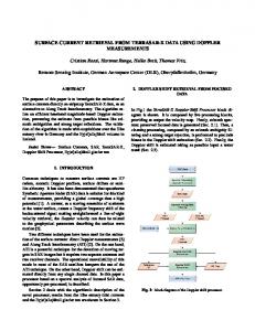 SURFACE CURRENT RETRIEVAL FROM ... - Semantic Scholar