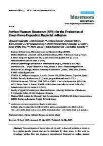 Surface Plasmon Resonance (SPR)