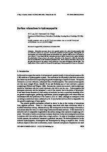 Surface relaxations in hydroxyapatite