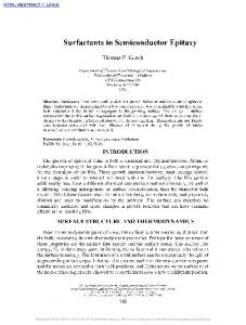 Surfactants in Semiconductor Epitaxy