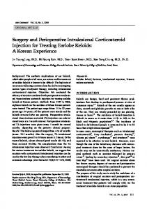 Surgery and Perioperative Intralesional Corticosteroid Injection for ...