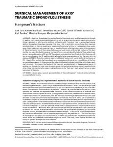 SURGICAL MANAGEMENT OF AXIS' TRAUMATIC