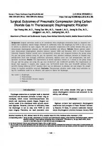 Surgical Outcomes of Pneumatic Compression