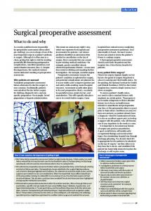 Surgical preoperative assessment