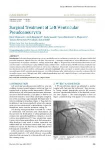 Surgical Treatment of Left Ventricular ... - Semantic Scholar