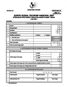 survei sosial ekonomi nasional 2007