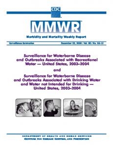 Surveillance for Waterborne Disease and Outbreaks Associated with ...