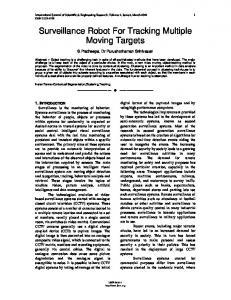 Surveillance Robot For Tracking Multiple Moving