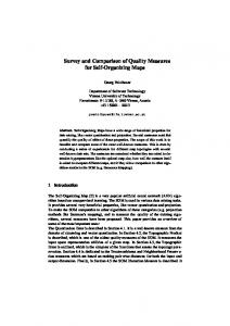 Survey and Comparison of Quality Measures for Self-Organizing Maps