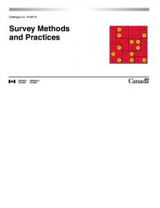 Survey Methods and Practices