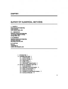 survey of numerical methods - CiteSeerX