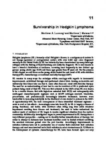 Survivorship in Hodgkin Lymphoma