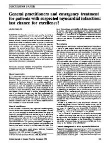 suspected myocardial infarction - Europe PMC