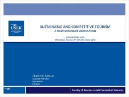 sustainable and competitive tourism