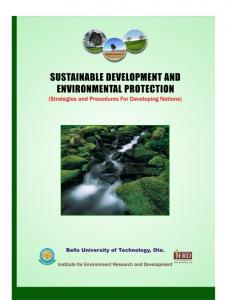 SUSTAINABLE DEVELOPMENT & ENVIRONMENTAL PROTECTION