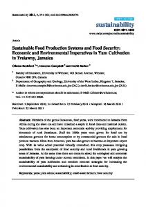 Sustainable Food Production Systems and Food Security: Economic ...