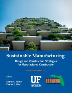 Sustainable Manufacturing