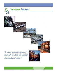 Sustainable Solutions