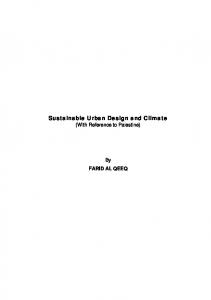 Sustainable Urban Design and Climate