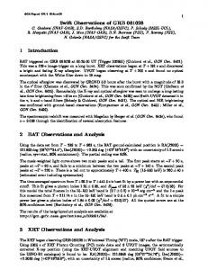 Swift Observations of GRB 081028 1 Introduction 2 BAT ... - GCN - NASA