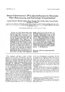 Swine chromosomal DNA quantification by ... - Wiley Online Library