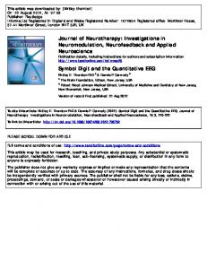 Symbol Digit and the Quantitative EEG