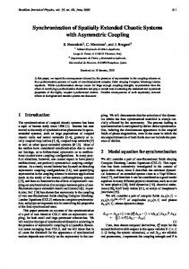 Synchronization of Spatially Extended Chaotic Systems with