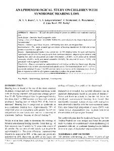 syndromic hearing loss - medIND