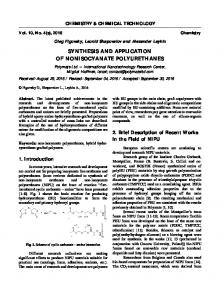 synthesis and application of nonisocyanate polyurethanes