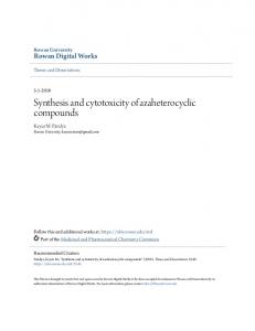 Synthesis and cytotoxicity of azaheterocyclic