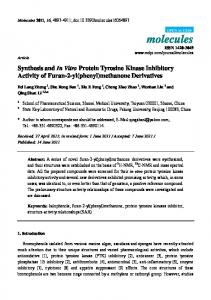 Synthesis and In Vitro Protein Tyrosine Kinase Inhibitory Activity of