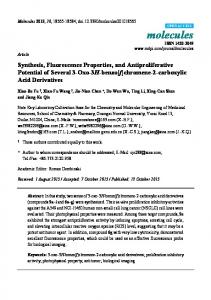 Synthesis, Fluorescence Properties, and