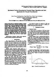 Synthesis of Carbon Nanotubes by Chemical Vapor ... - ipcbee