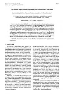 Synthesis of Poly (2, 5-dimethoxyaniline) and Electrochromic Properties