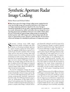 Synthetic Aperture Radar Image Coding