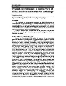 Synthetic pyrethroids