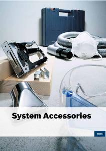 System Accessories - Bosch power tools