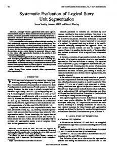 Systematic evaluation of logical story unit segmentation - Aqua Phoenix