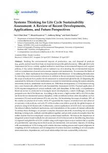 Systems Thinking for Life Cycle Sustainability Assessment - MDPI