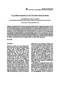 T-Ag Inhibits Implantation by EC Cell Derived ... - Springer Link