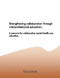 Table of Contents - Collaborative Mental Health Care