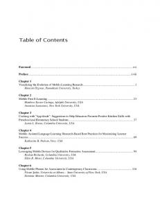 Table of Contents - IGI Global